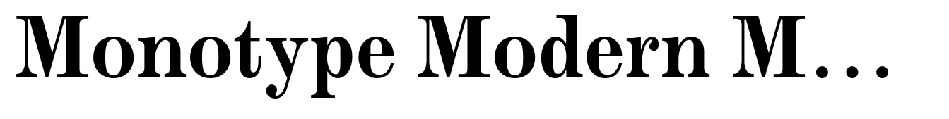 Monotype Modern MT Bold